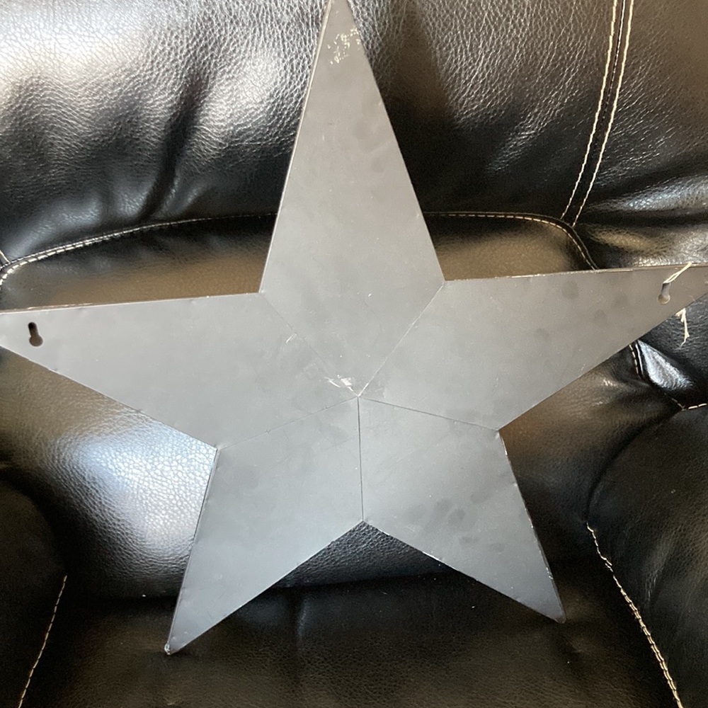 Metal star decor *with pocket - Picture 3 of 3